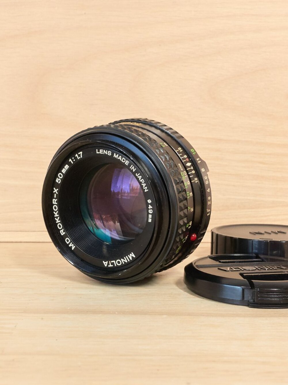 Minolta MD Rokkor-X 50mm f/1.7 Manual Focus Prime Lens Made in Japan